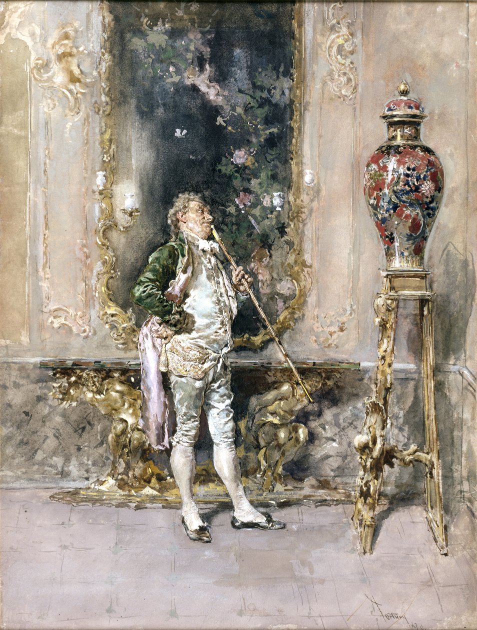 Die Seltene Vase door Mariano Fortuny