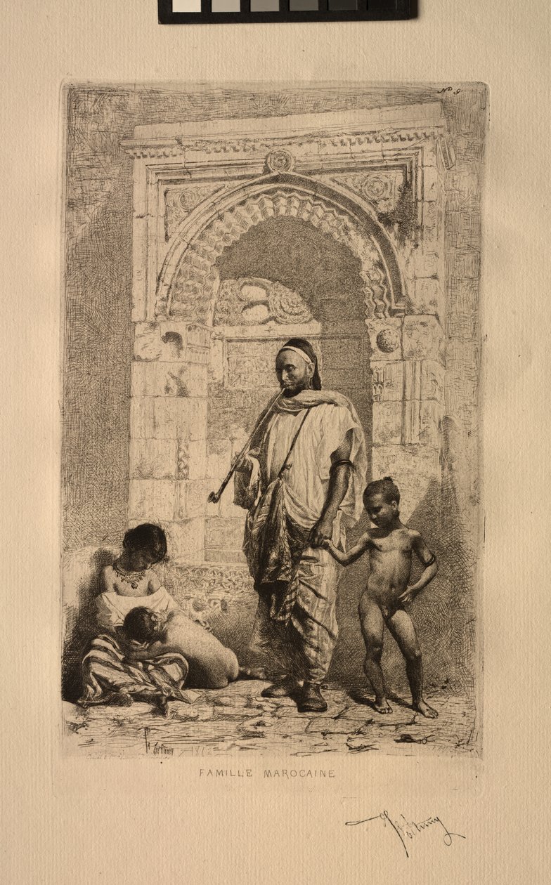 Marokkaanse Familie, 1862 door Mariano José María Bernardo Fortuny y Carbó