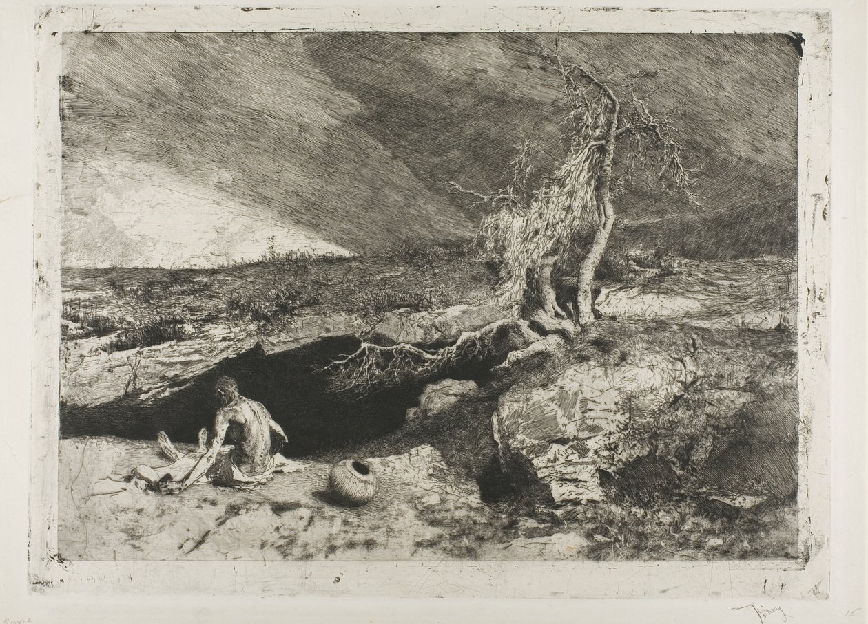 De ankerplaats door Mariano Fortuny y Marsal