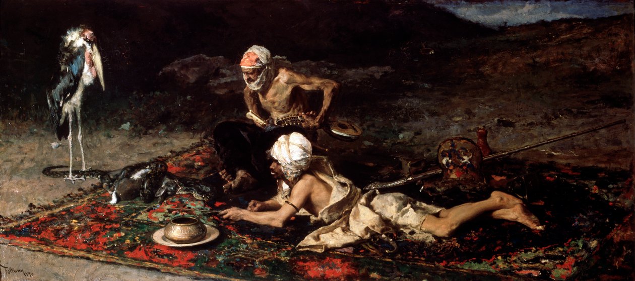 De Slangenbezweerders, 1870 door Mariano José María Bernardo Fortuny y Carbó