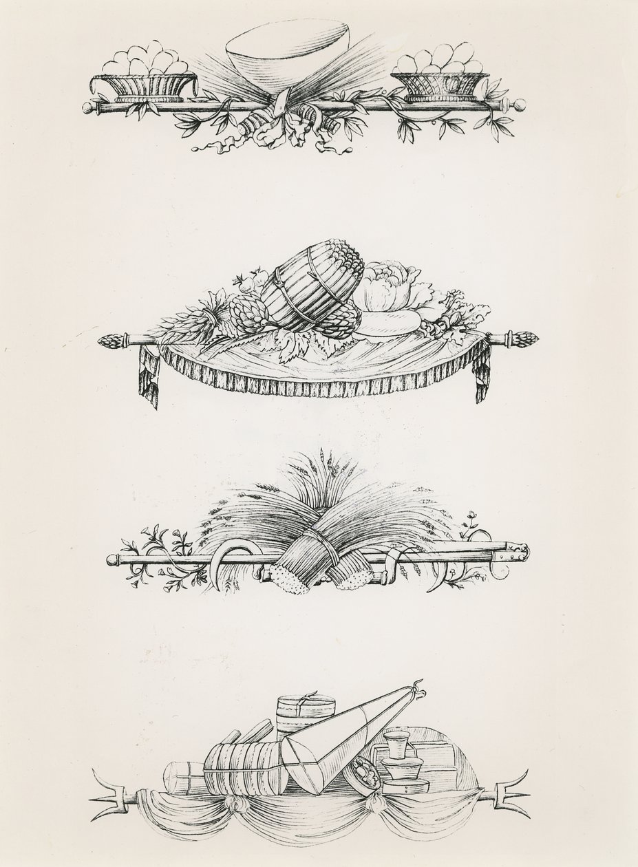 Vignetten uit een kookboek door Antoine Carême door Marie Antoine Careme