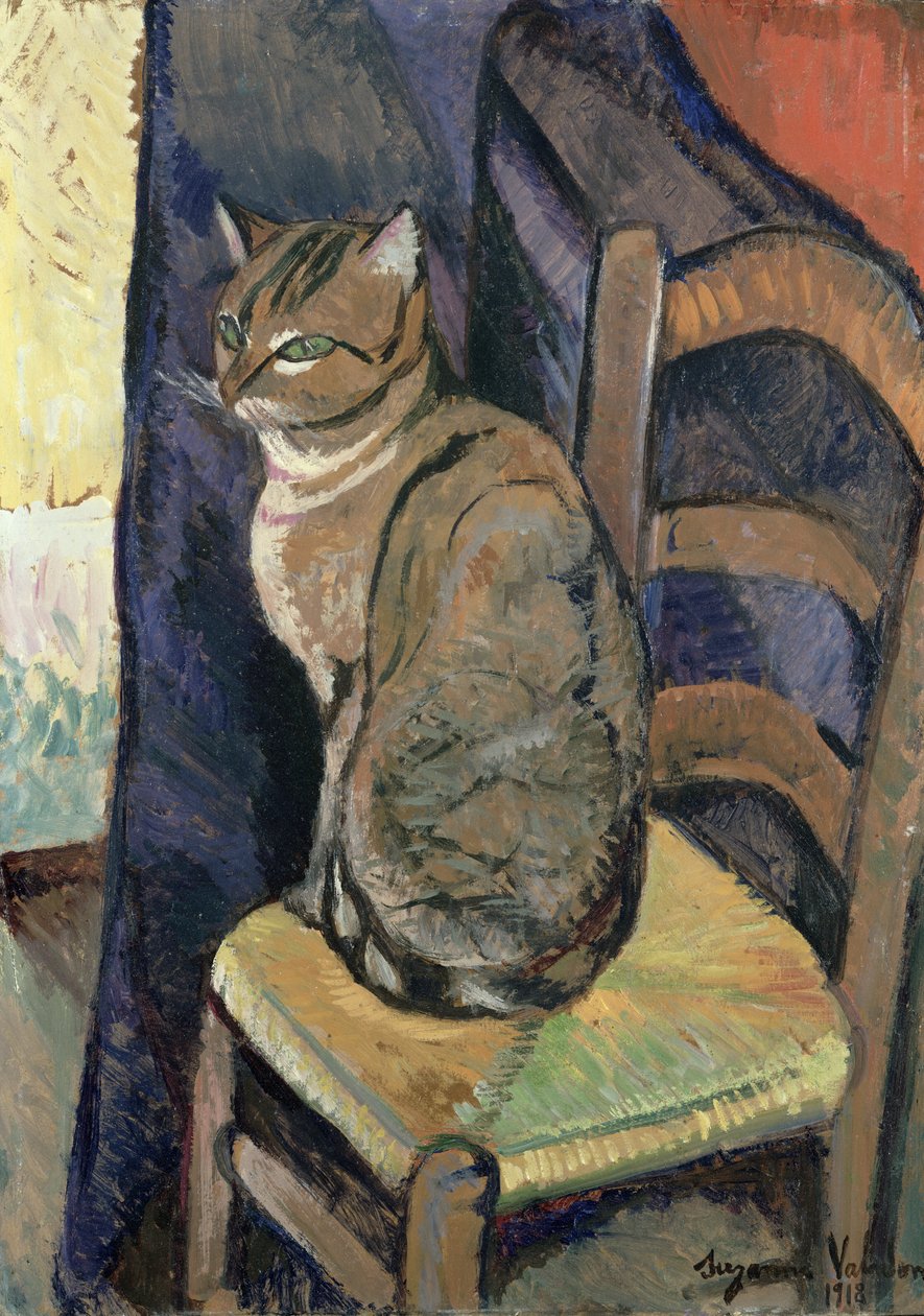 Studie van een kat, 1918 door Marie Clementine (Suzanne) Valadon