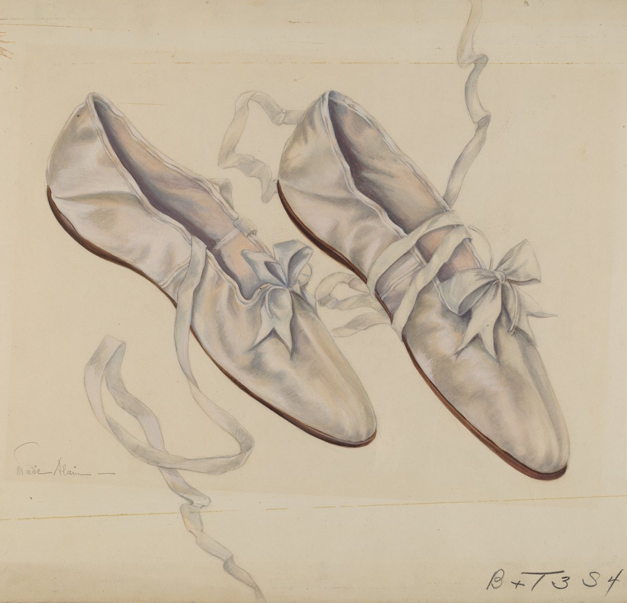 Wandelslippers, ca. 1936 door Marie Alain