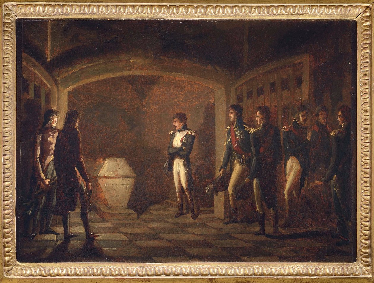 Napoleon voor het Graf van Frederik de Grote, door Ponce-Camus, Marie Nicola door Marie Nicolas Ponce Camus