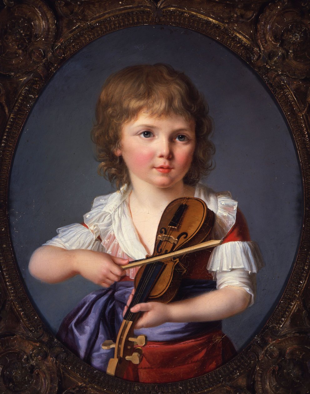 Meester Henri Gabiou speelt viool door Marie Victoire Lemoine