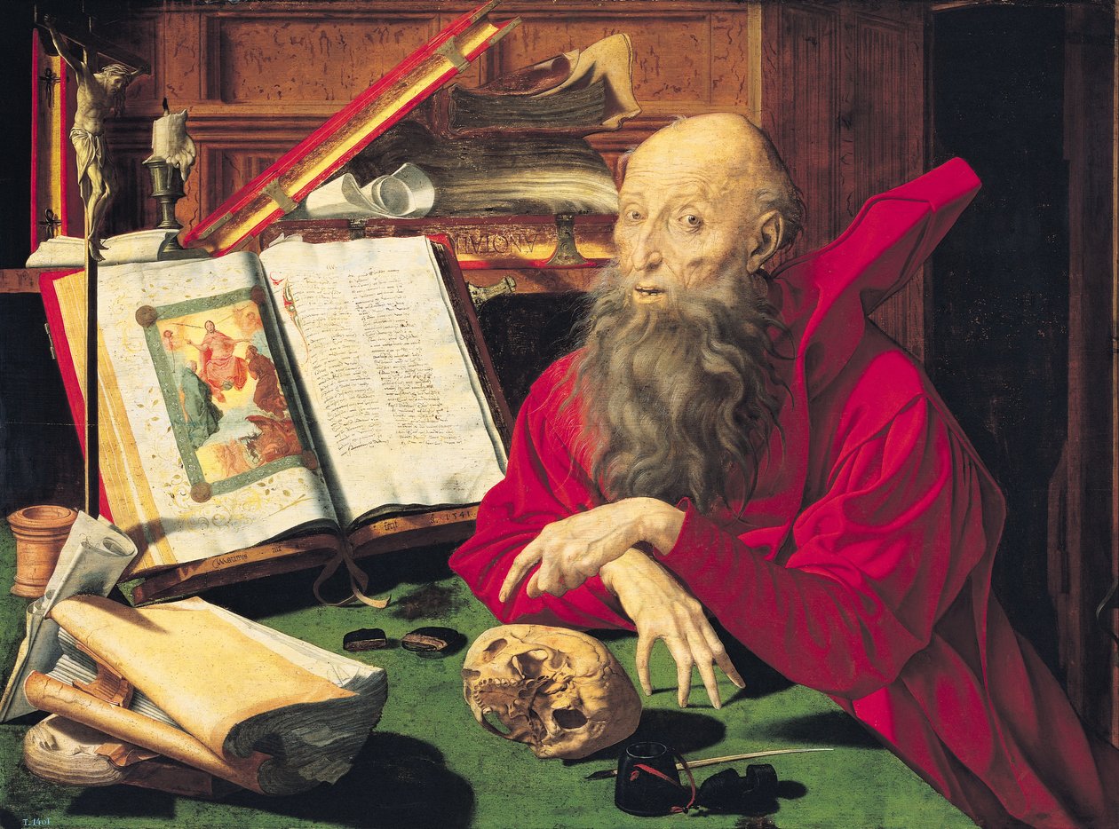 Sint Hiëronymus door Marinus van Roejmerswaelen