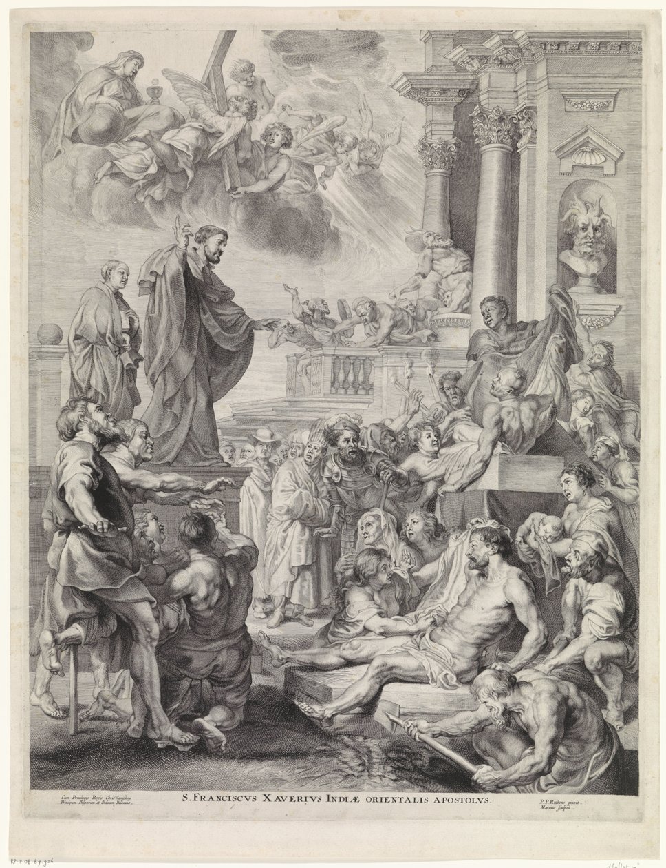 H. Franciscus Xaverius wekt een dode tot leven door Marinus Robyn van der Goes