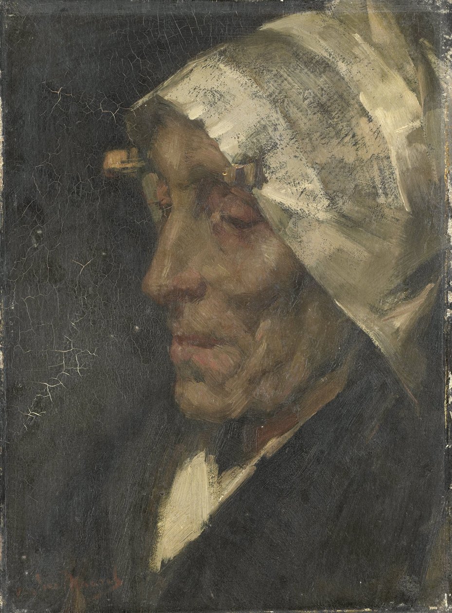 Vissersvrouw door Marinus van der Maarel