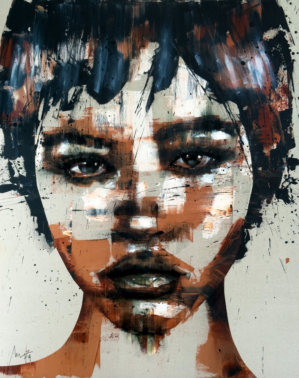 Somnium No. 5, Serie XIII, 2024 (acryl en olieverf op omgekeerd doek) door Mario Henrique