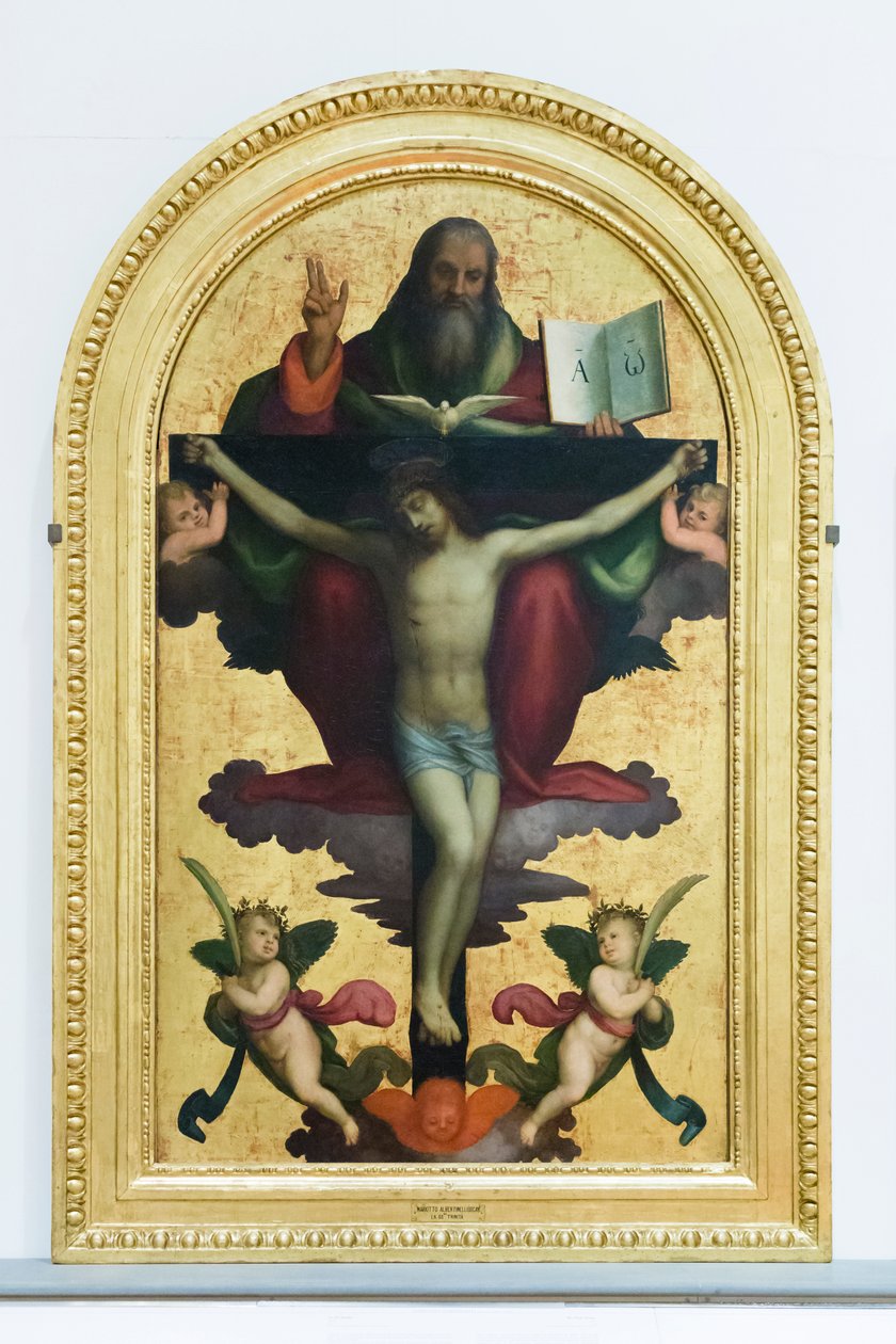 De Heilige Drie-eenheid door Mariotto Albertinelli