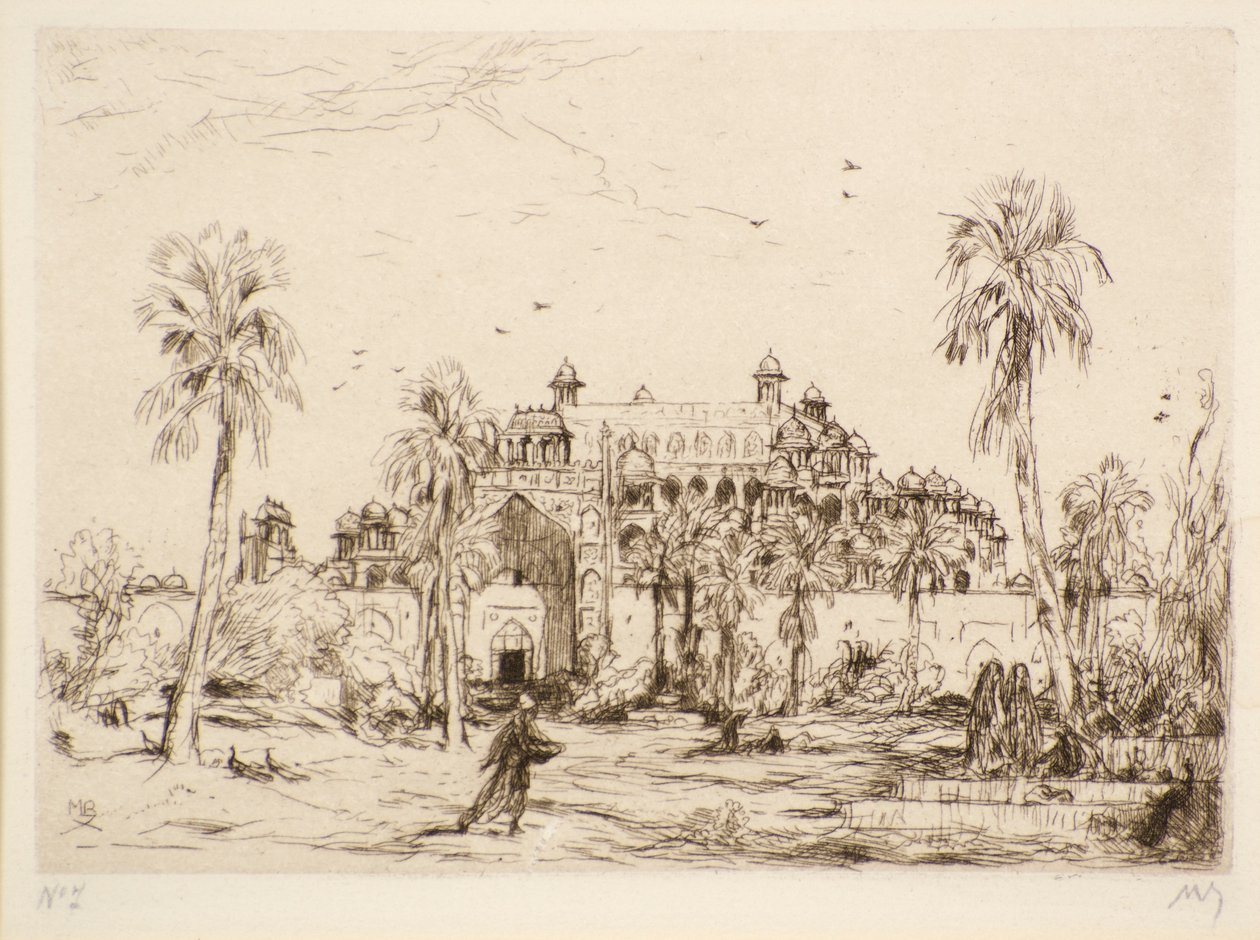 Paleis in Noord-Afrika door Marius Alexander Jacques Bauer