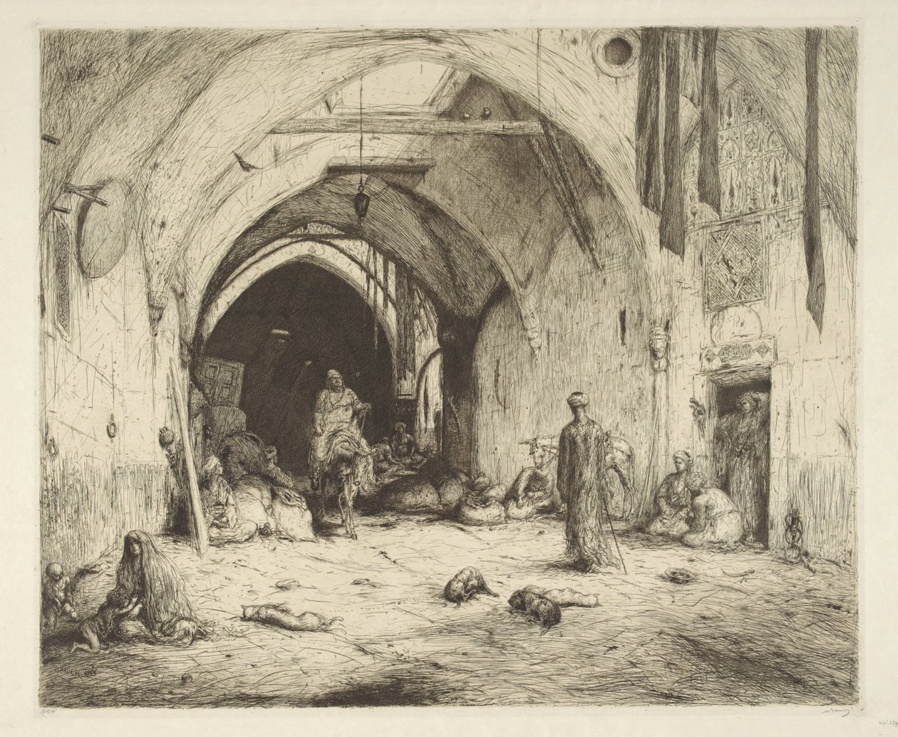 Bazaar in Damascus door Marius Bauer
