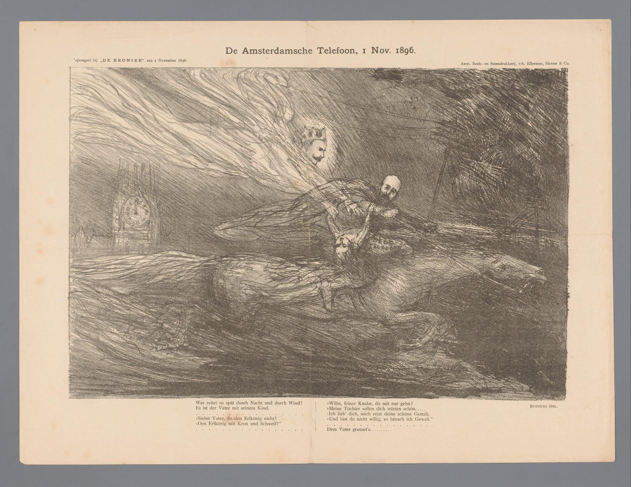 De Amsterdamsche Telefoon, 1 Nov. 1896 door Marius Bauer
