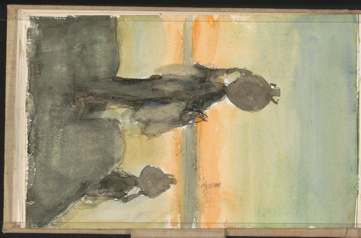 Wüstenlandschaft mit Wasserträgern door Marius Bauer