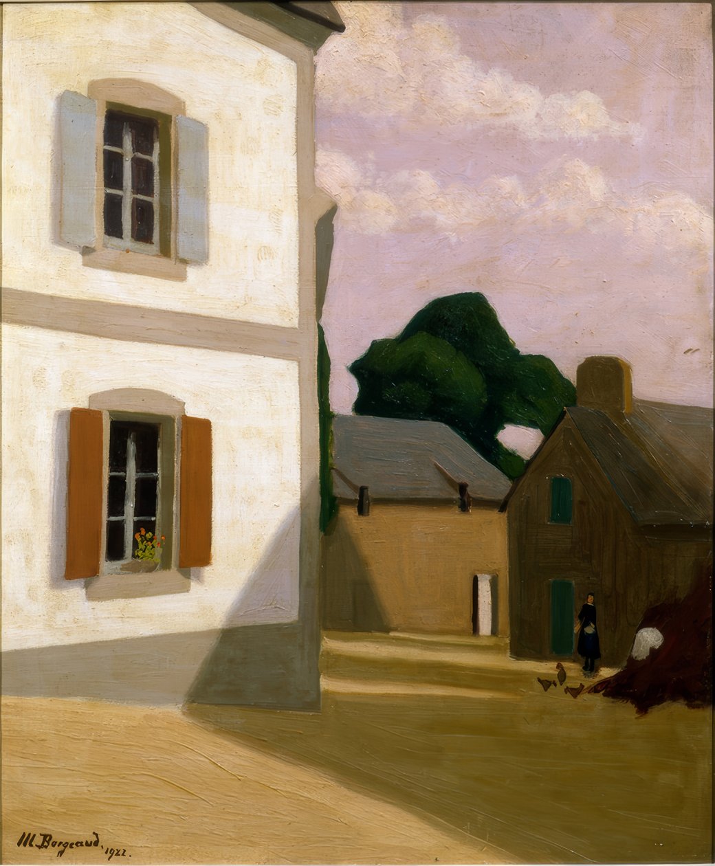 Landschap bij de zuivelfabriek door Marius Borgeaud