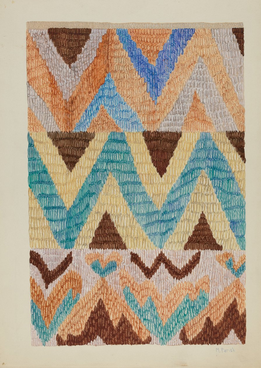 Colcha Sprei, ca. 1937 door Marjery Parish