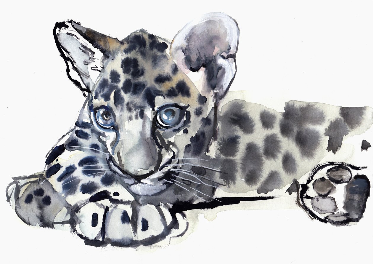 Spotty (Arabische luipaardwelp), 2008 door Mark Adlington