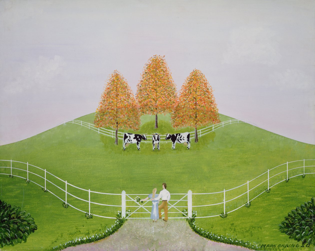 Een pastoraal landschap door Mark Baring