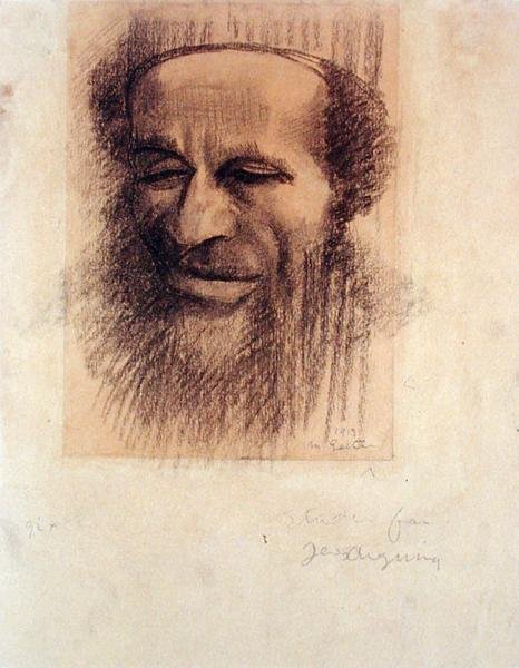 Hoofd van een Rabbi, c.1910 door Mark Gertler