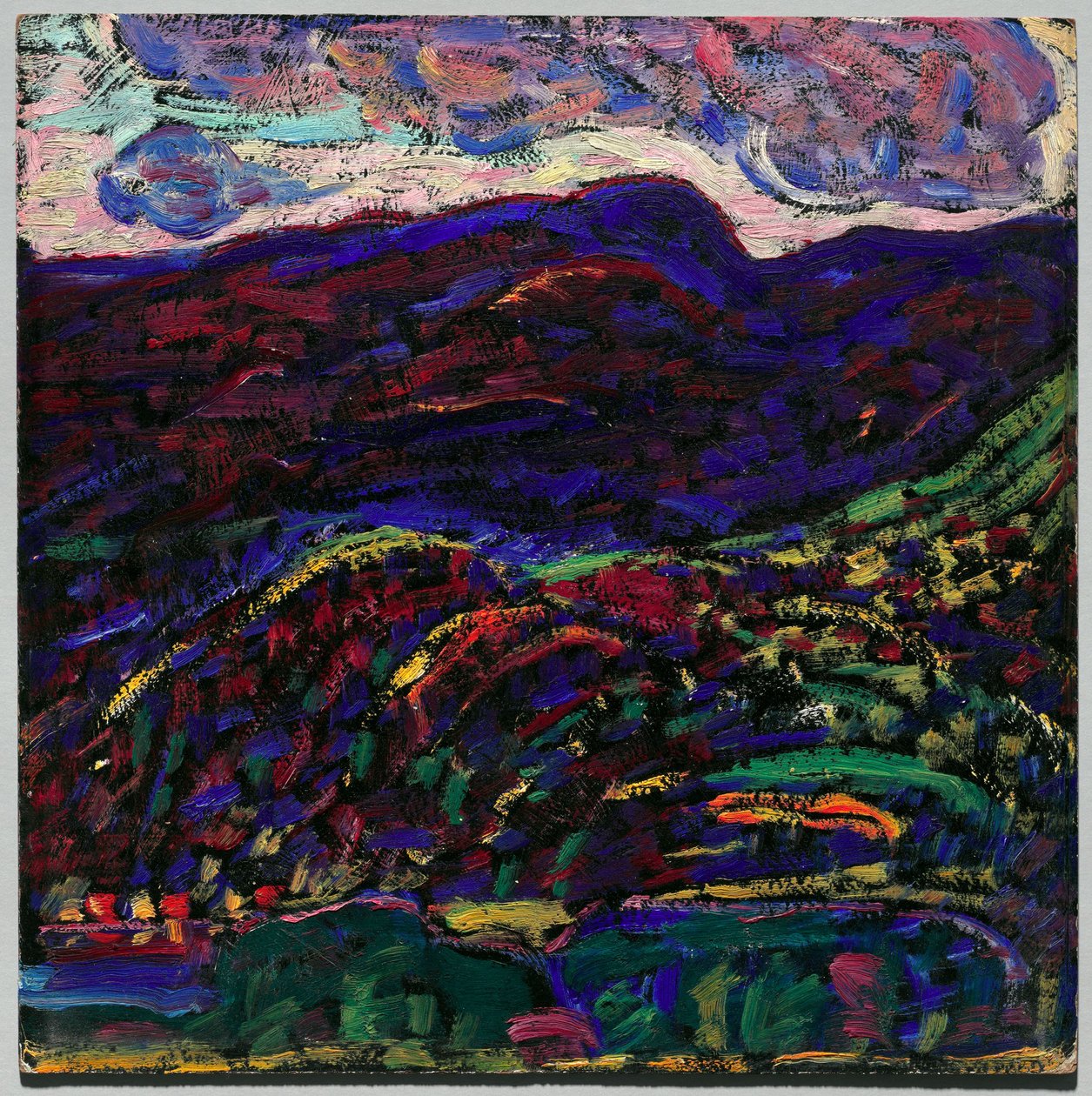 Kezar Lake, herfstavond, c.1910 door Marsden Hartley