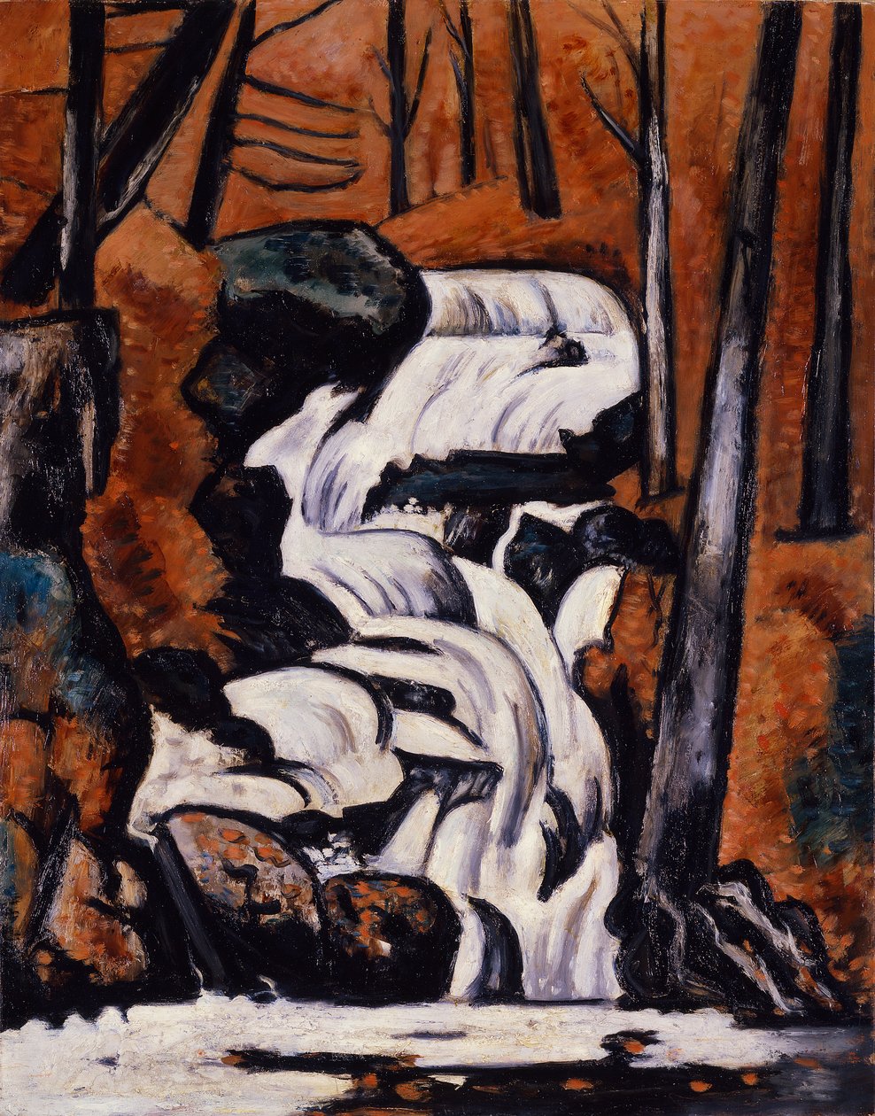 Smeltwatervallen door Marsden Hartley
