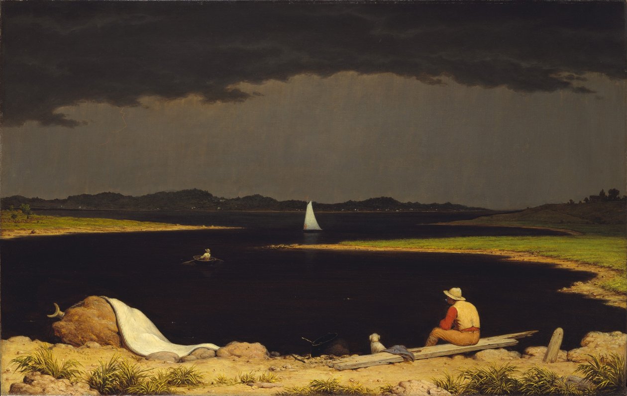 Naderende onweersbui door Martin Johnson Heade