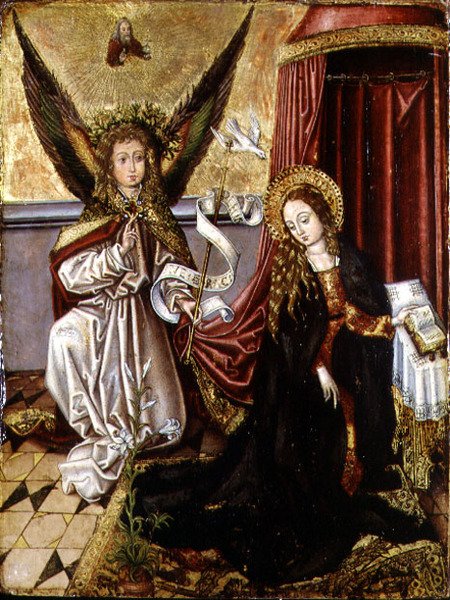 De Aankondiging door Martin (follower of) Schongauer