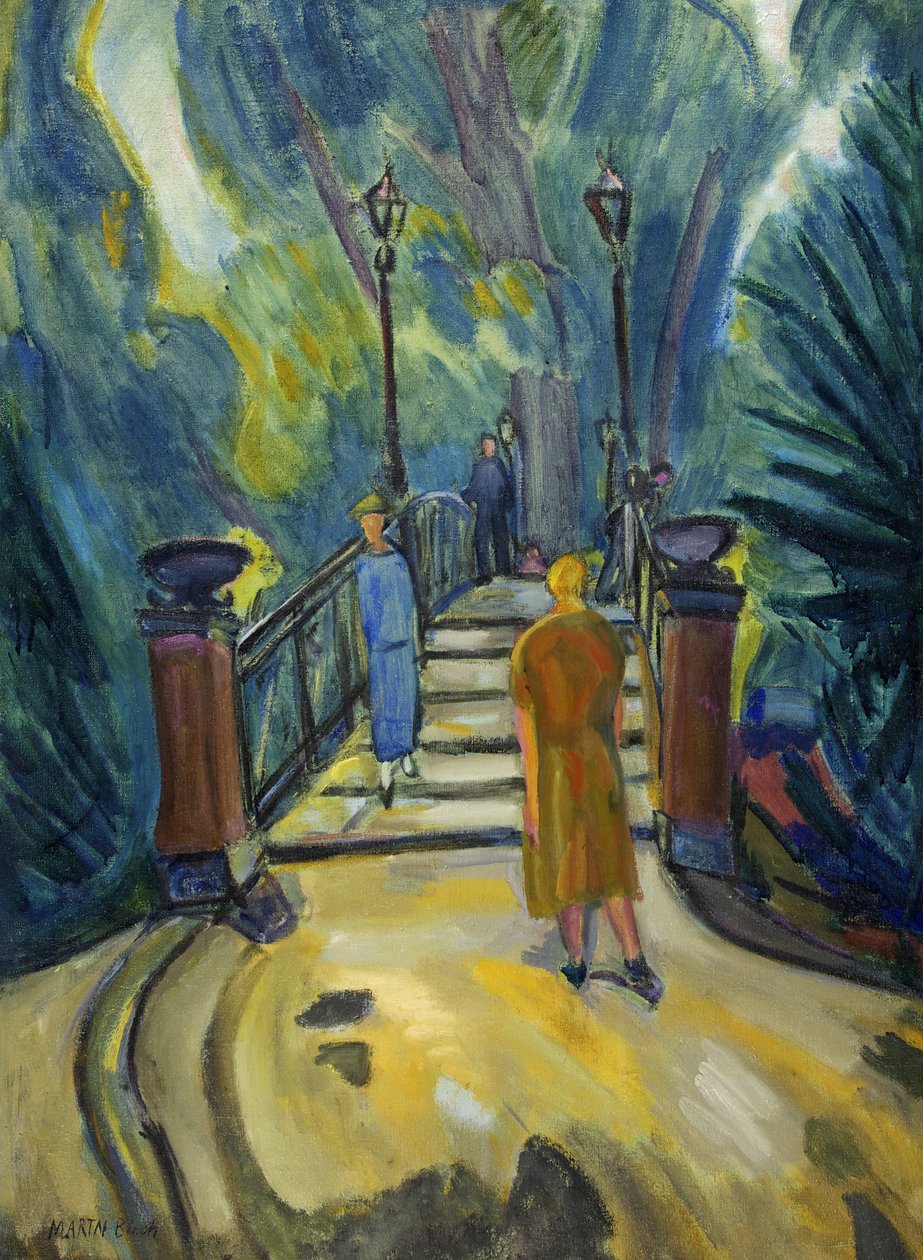 Brug in de Tiergarten, Berlijn door Martin Bloch