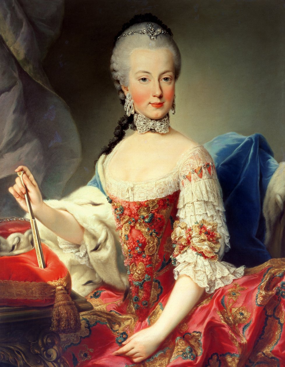 Aartshertogin Maria Amalia Habsburg-Lothringen, (1746-1804), achtste kind van keizerin Maria Theresia van Oostenrijk (1717-80) en keizer Frans I (1708-65) door Martin II Mytens or Meytens
