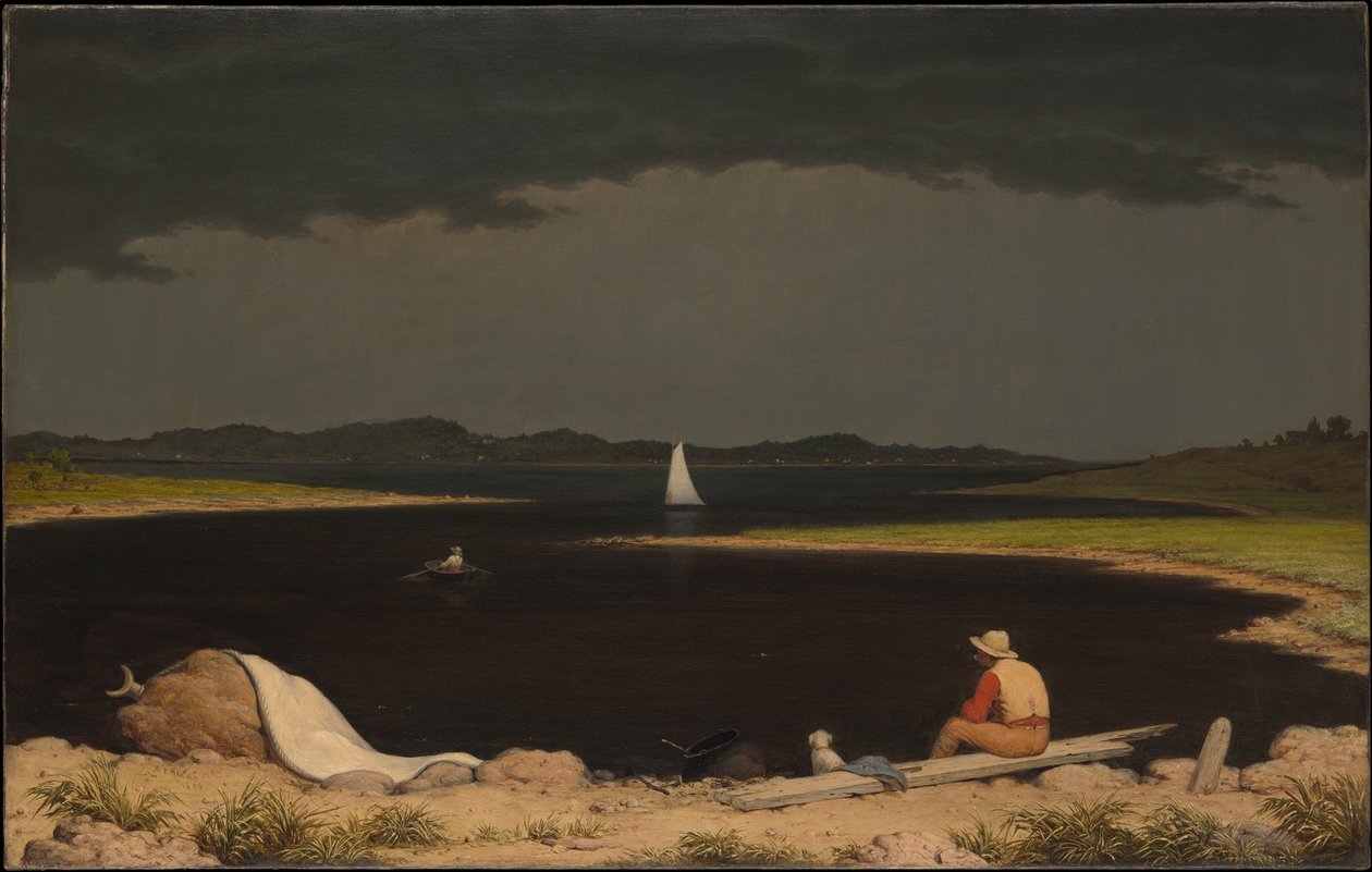 Naderend onweer door Martin Johnson Heade
