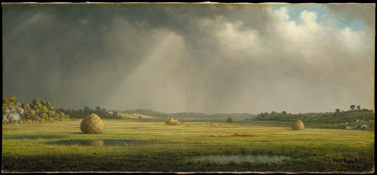 Weiden van Newburyport door Martin Johnson Heade