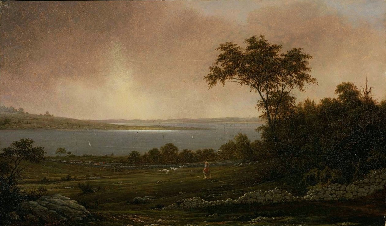 Landschap Rhode door Martin Johnson Heade