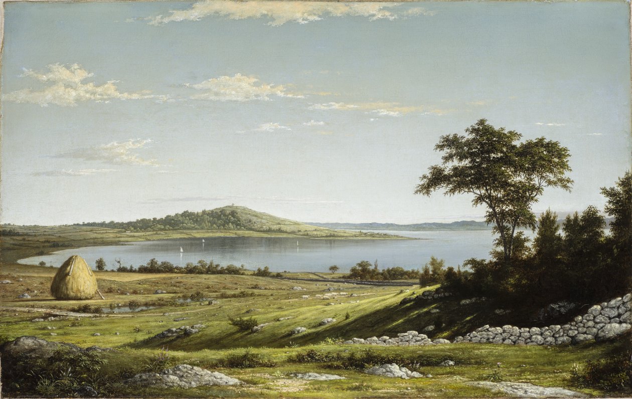 Kust van Rhode Island door Martin Johnson Heade