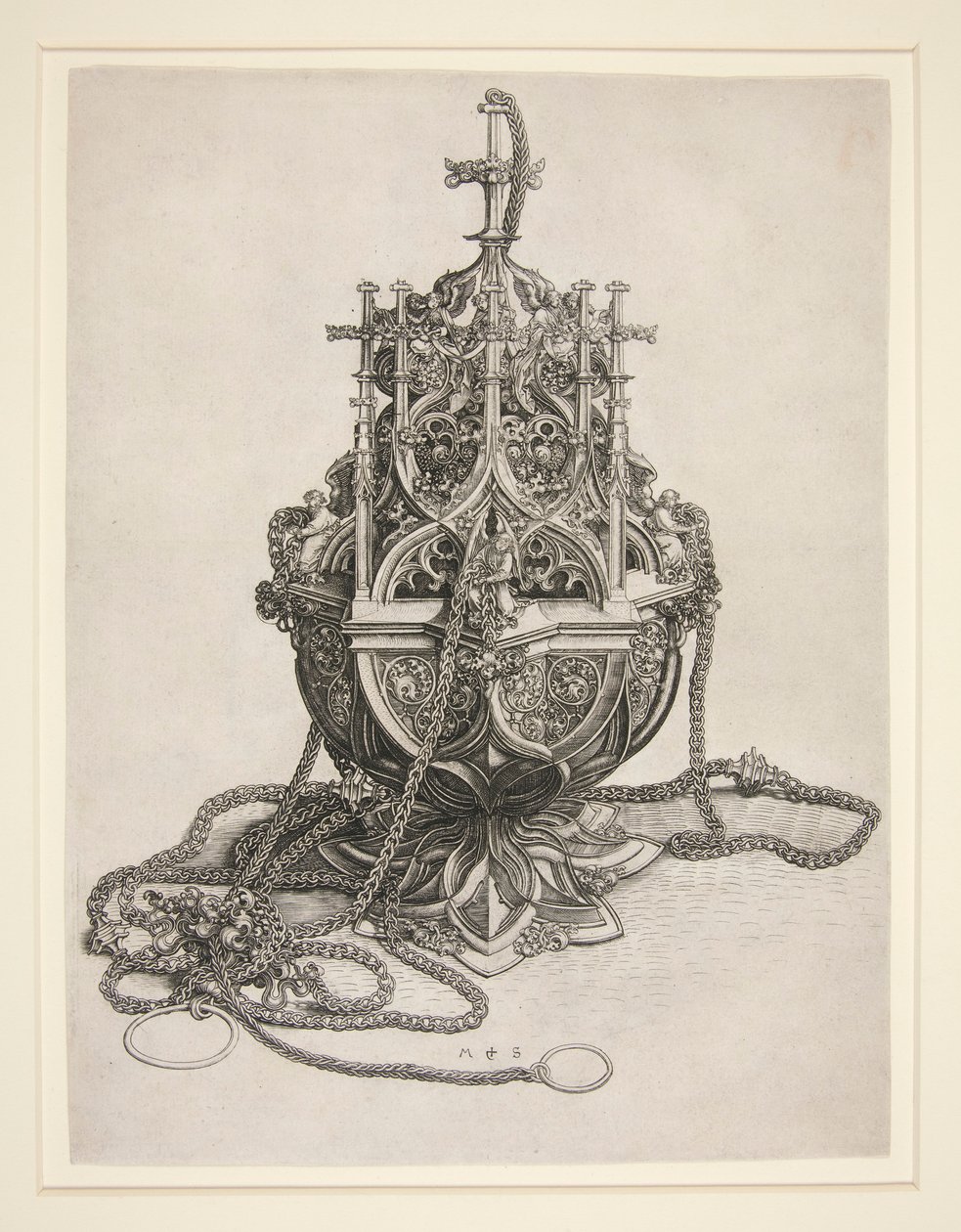 Een Wierookvat door Martin Schongauer