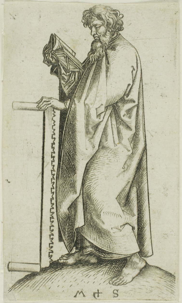 St. Simon, van Apostelen door Martin Schongauer