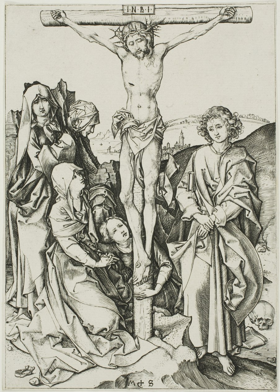De Kruisiging, uit De Passie door Martin Schongauer