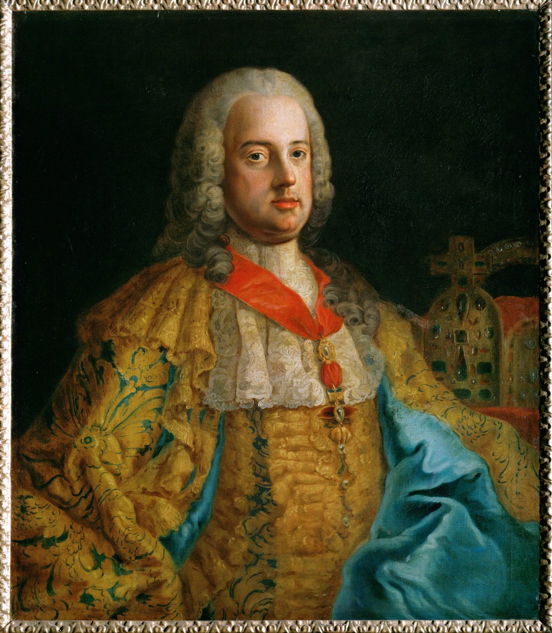 Keizer Frans I Stephan, echtgenoot van keizerin Maria Theresia, hertog van Lotharingen, groothertog van Toscane ... (olieverf op doek) door Martin van Mytens or Meytens