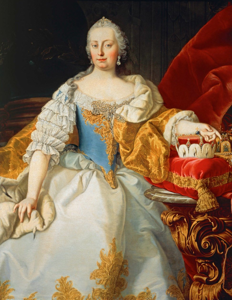 Keizerin Maria Theresia van Oostenrijk ... (schilderij op doek) door Martin van Mytens or Meytens
