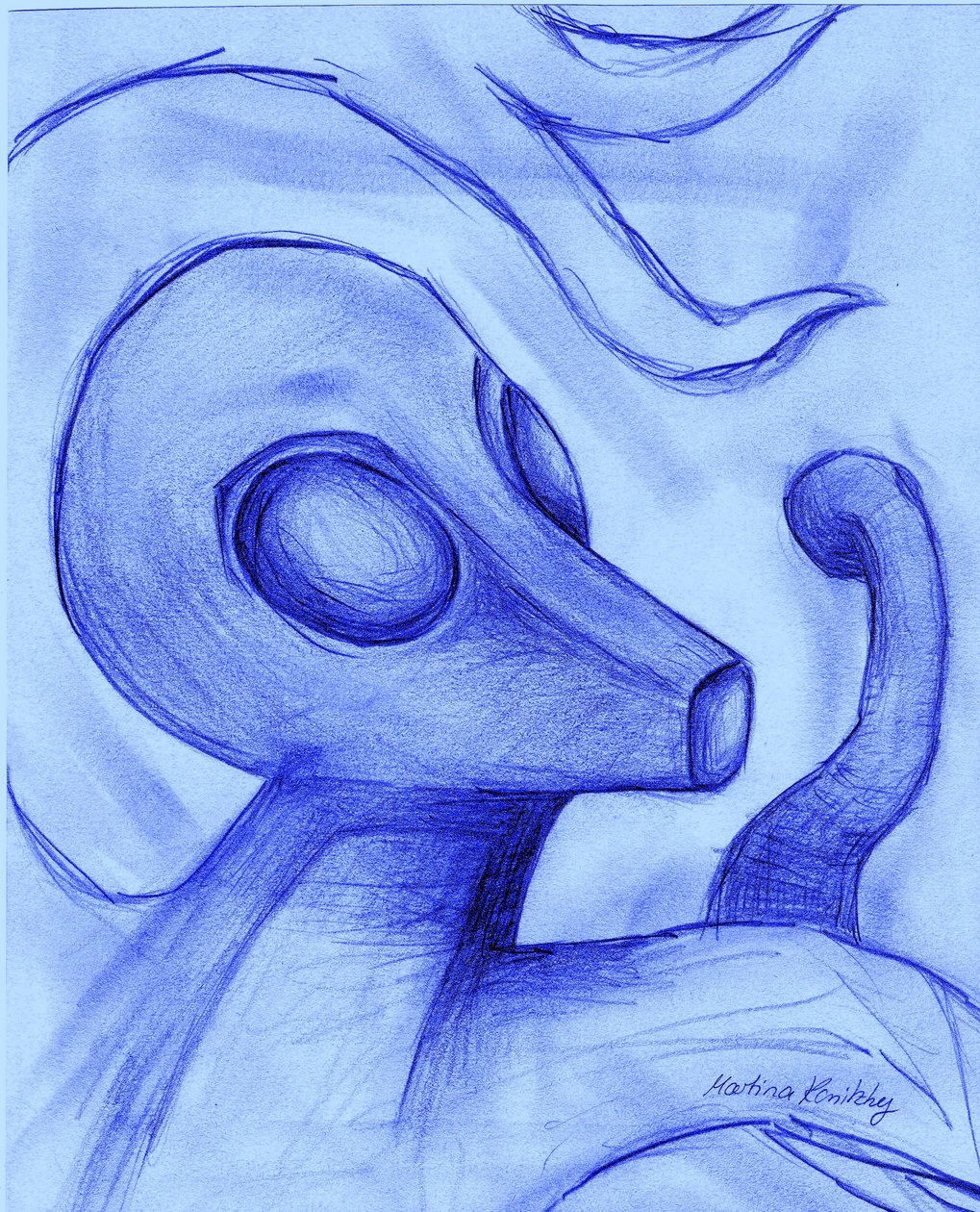 Alien de buitenaardse animatie door Martina Konitzky
