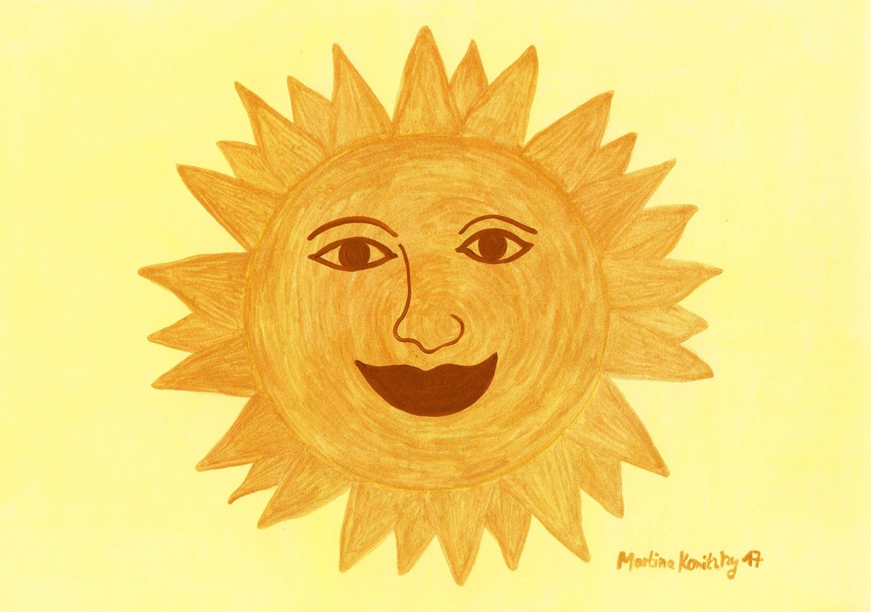 De zon door Martina Konitzky