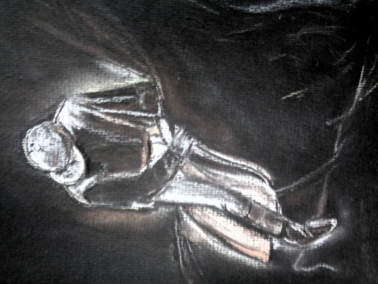 Studie naar Degas - Hommage door Martina Konitzky