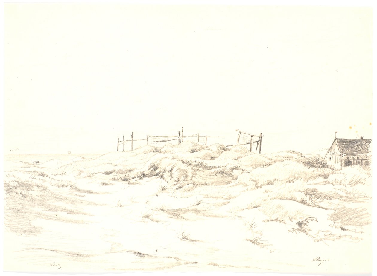 Duinlandschap, Skagen door Martinus Rørbye