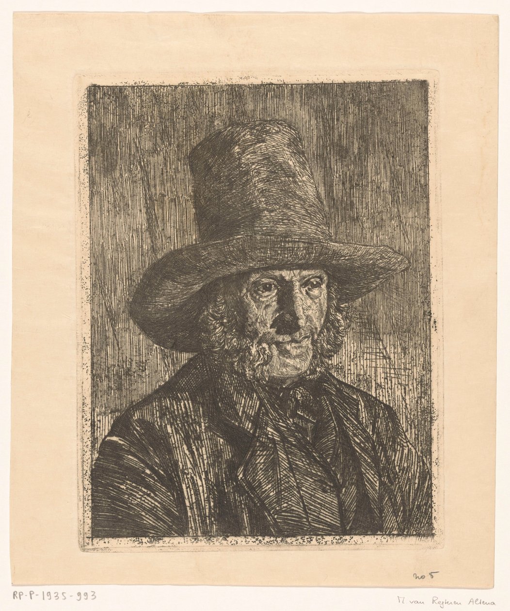 Portret van een onbekende man door Martinus van Regteren Altena