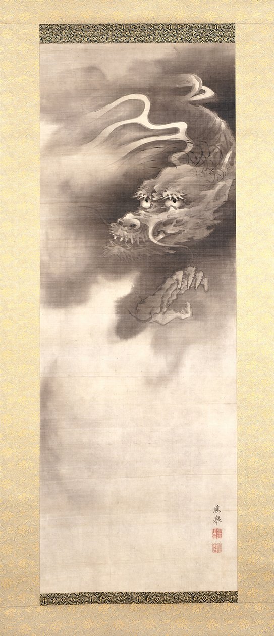 Jurōjin en Hert door Maruyama Okyo