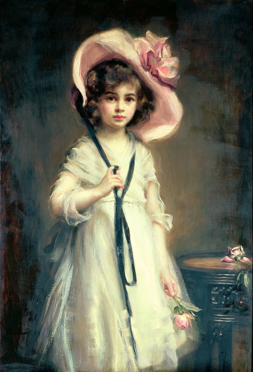 Portret van Nancy, Dochter van Arthur Tooth door Mary Lemon Waller