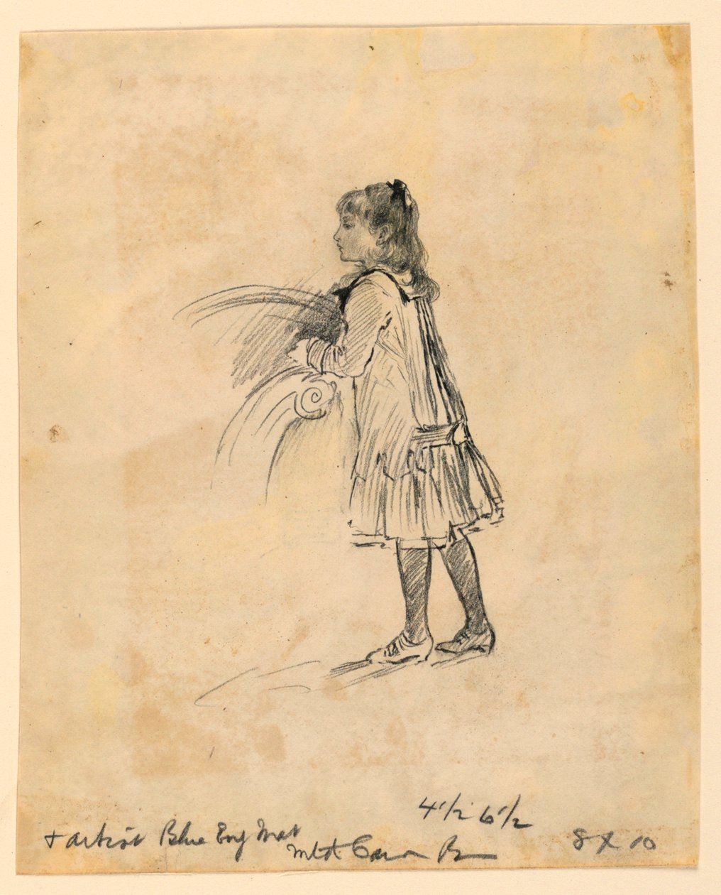 Marian Hague als Kind door Mary A. Hallock Foote