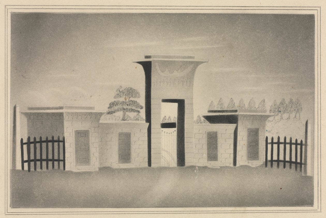 De Poort van Mount Auburn, nabij Boston door Mary Altha Nims