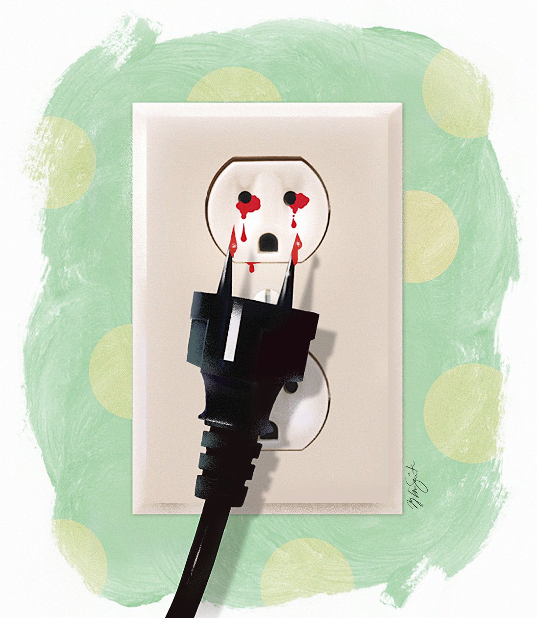 Energieverspilling, 2010 (digitaal) door Mary Ann Smith