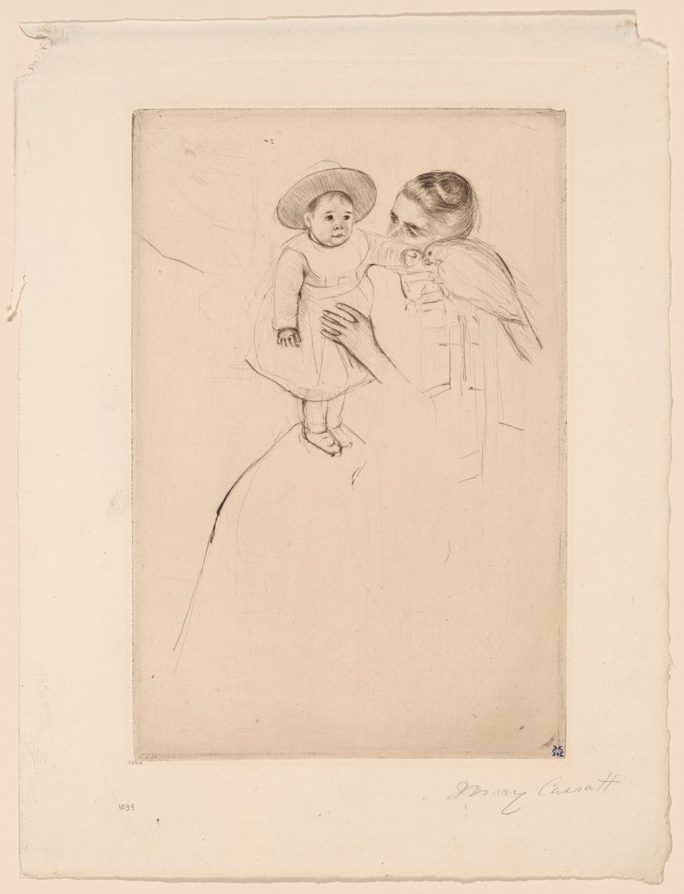 Hélène van Septeuil door Mary Cassatt