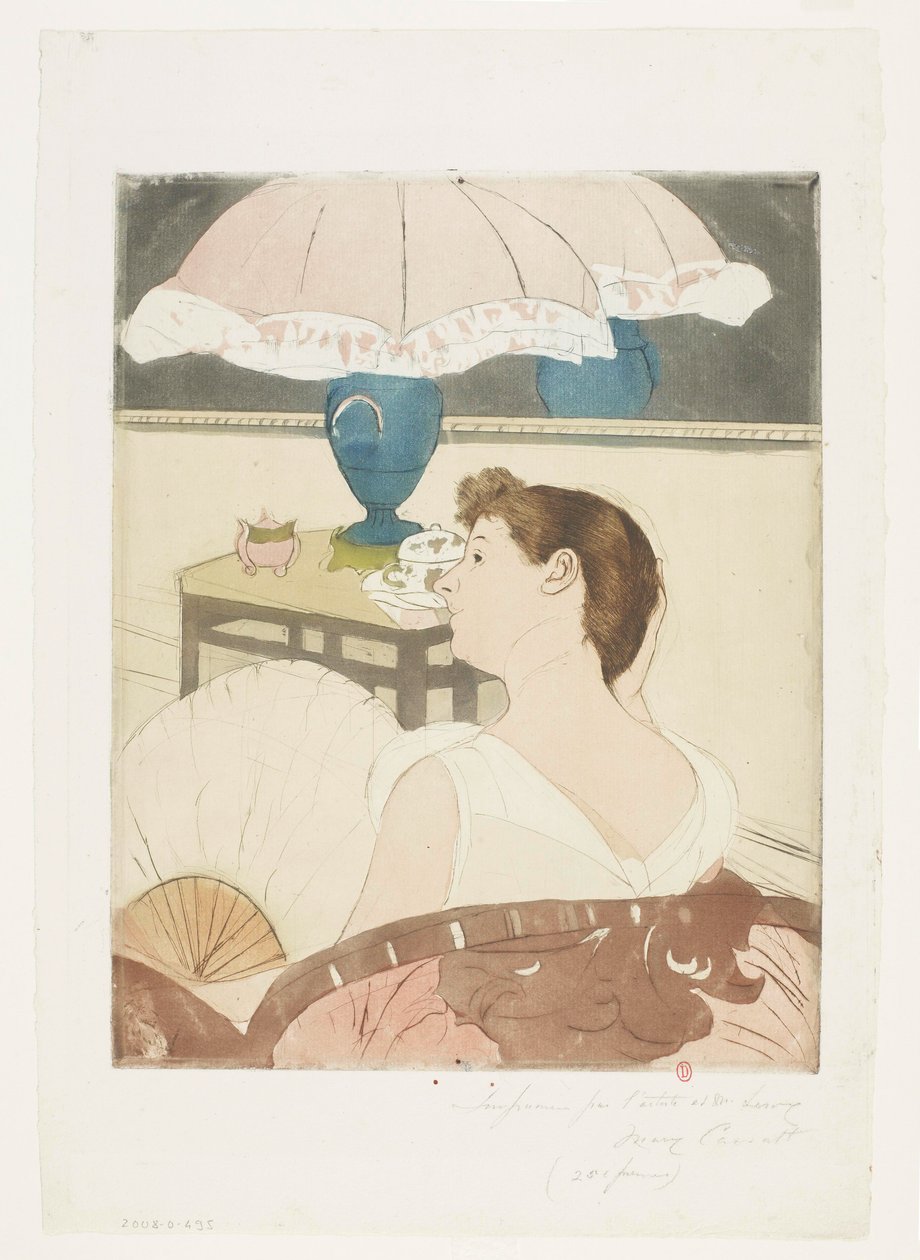 De lamp door Mary Cassatt
